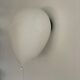 Large white plastic balloon wall light by Yves Christin for BILUMEN, 1970s, Italy.
