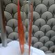 Vintage orange soliflore