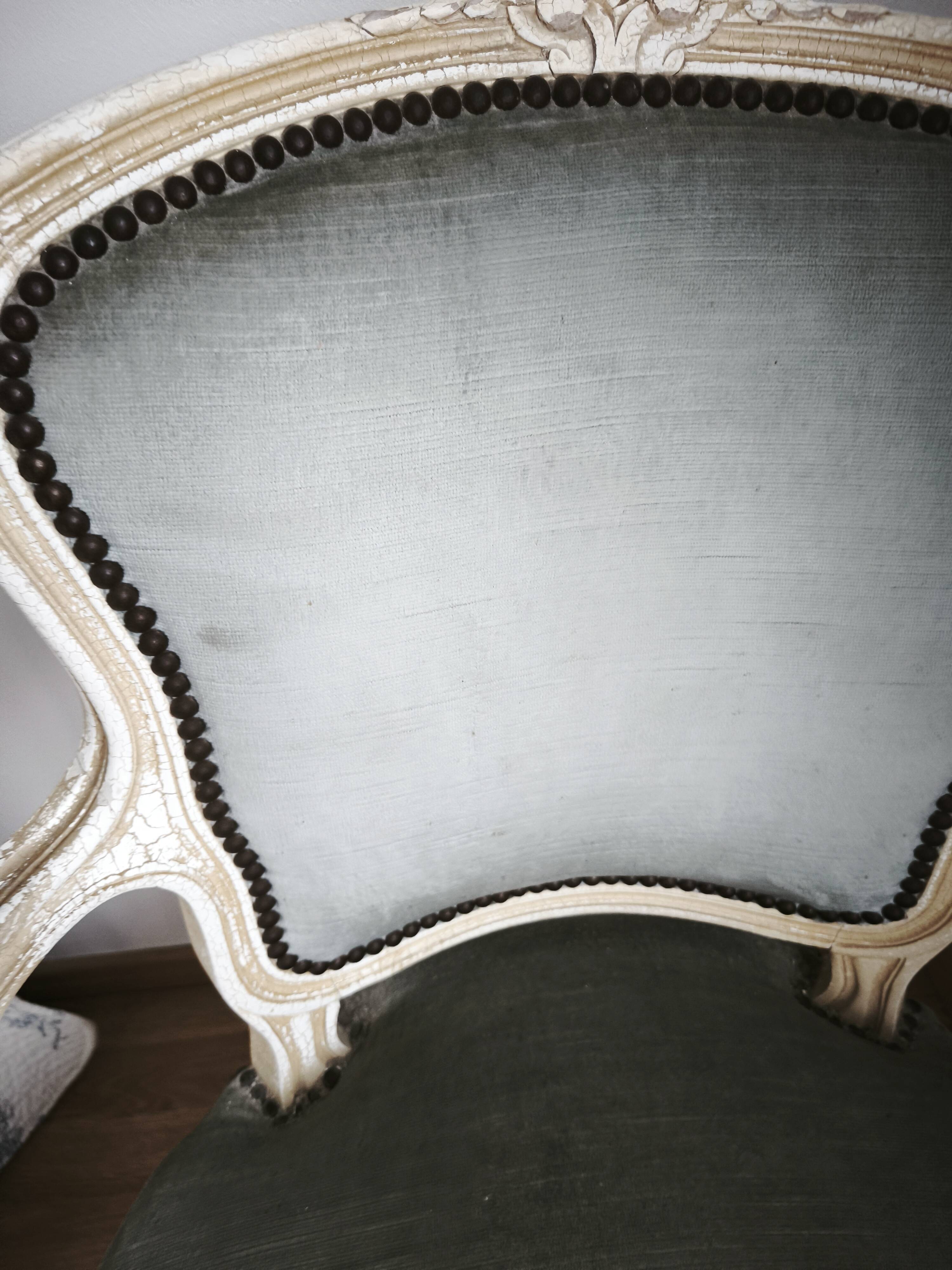 paire fauteuils style louis xv
