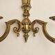 Set of four two-light wall sconces in gilded brass — Louis XVI style