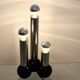 Minimalistic Chrome Targetti Sankey Table light, Italy 1970s