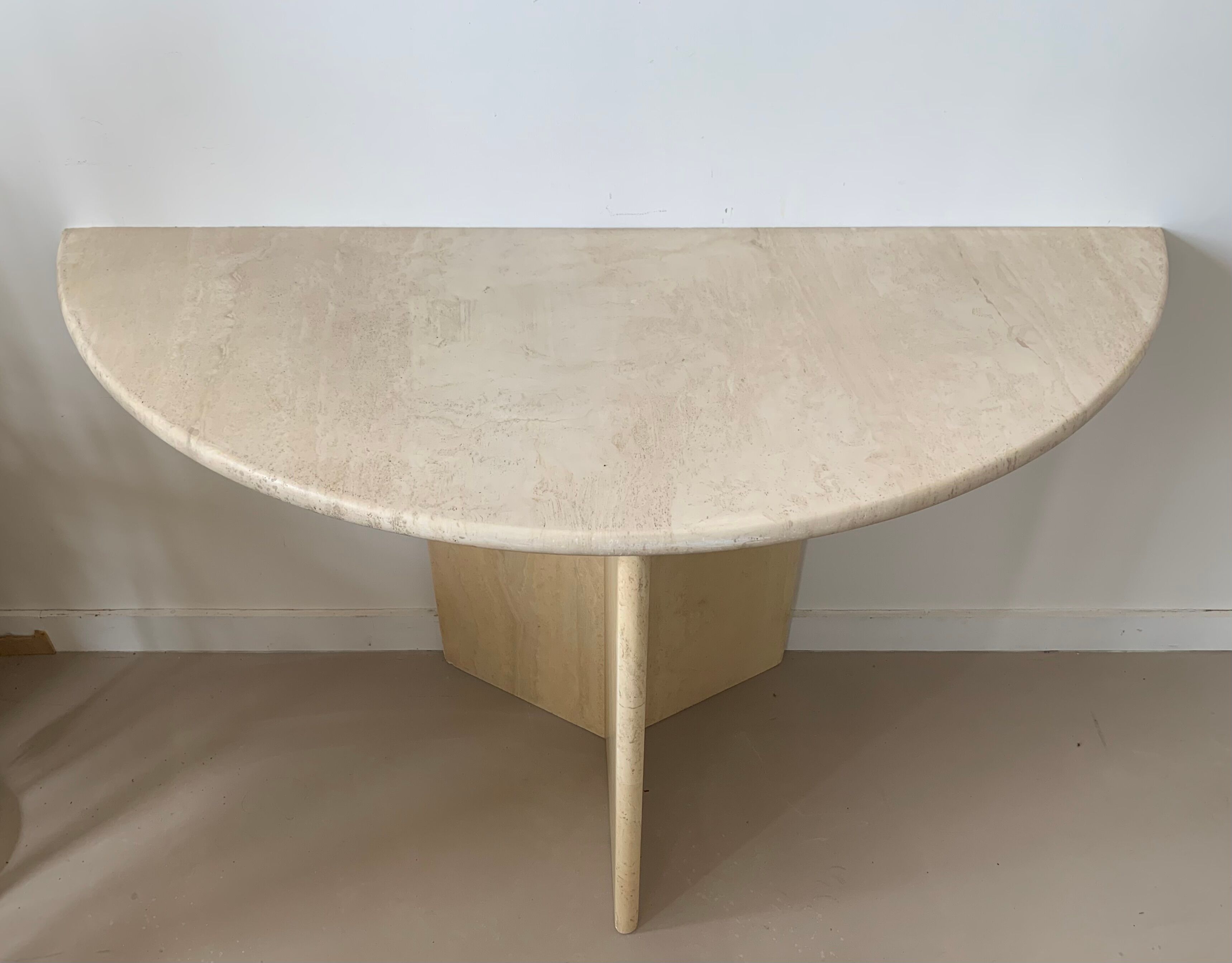 Travertine console in the 70s