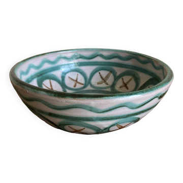 Salad bowl Robert Picault 1960 Vallauris signed in full.
