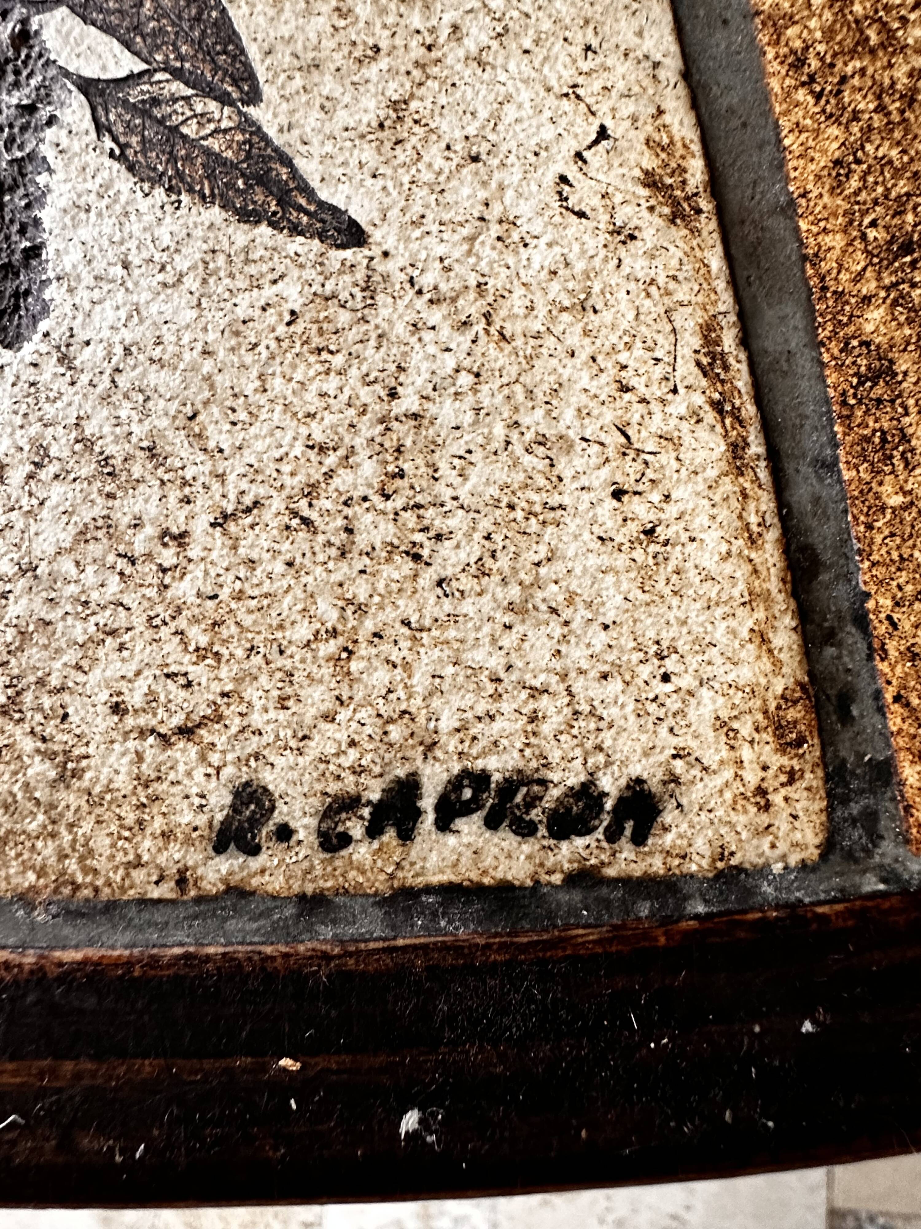 Roger Capron herbarium table