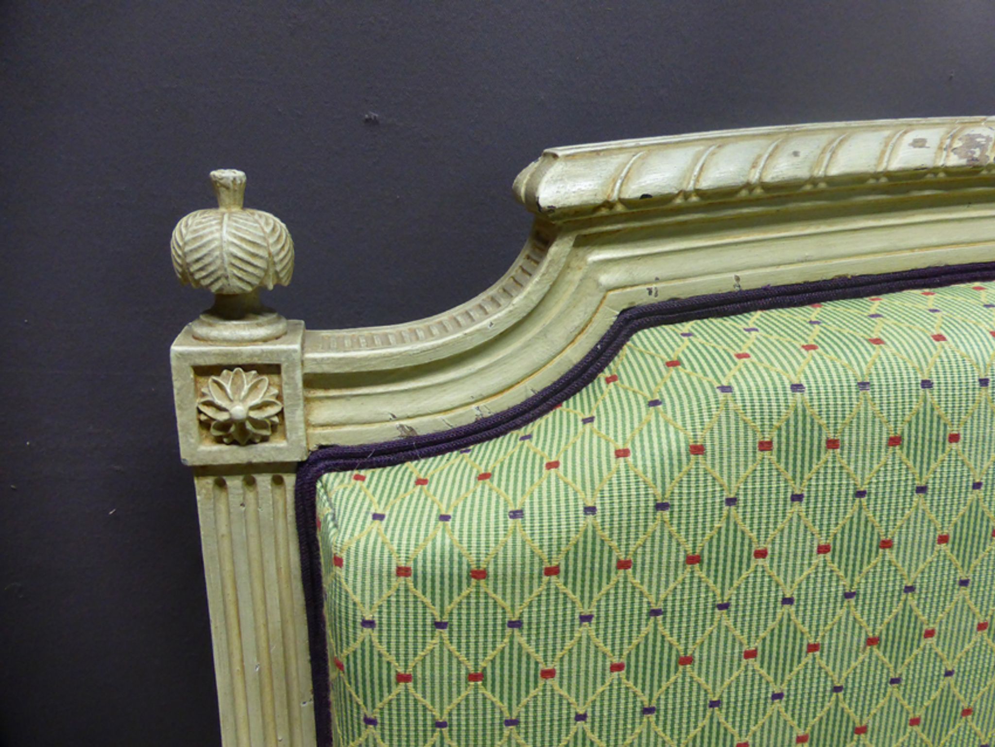 Louis XVI style lacquered sofa