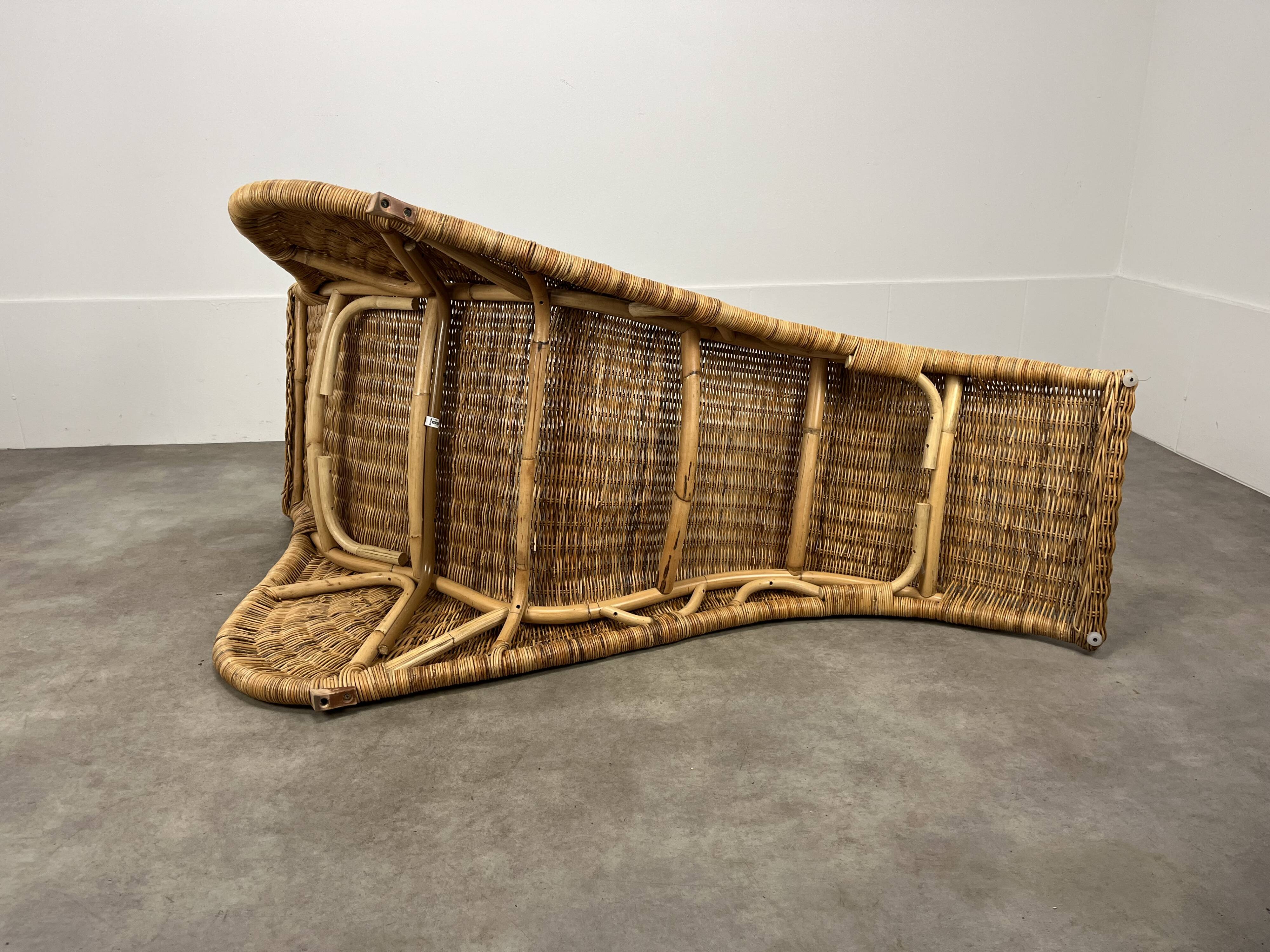 Karlskrona lounge chair by Karl Malmvall for Ikea, rattan