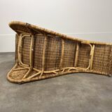 Karlskrona lounge chair by Karl Malmvall for Ikea, rattan