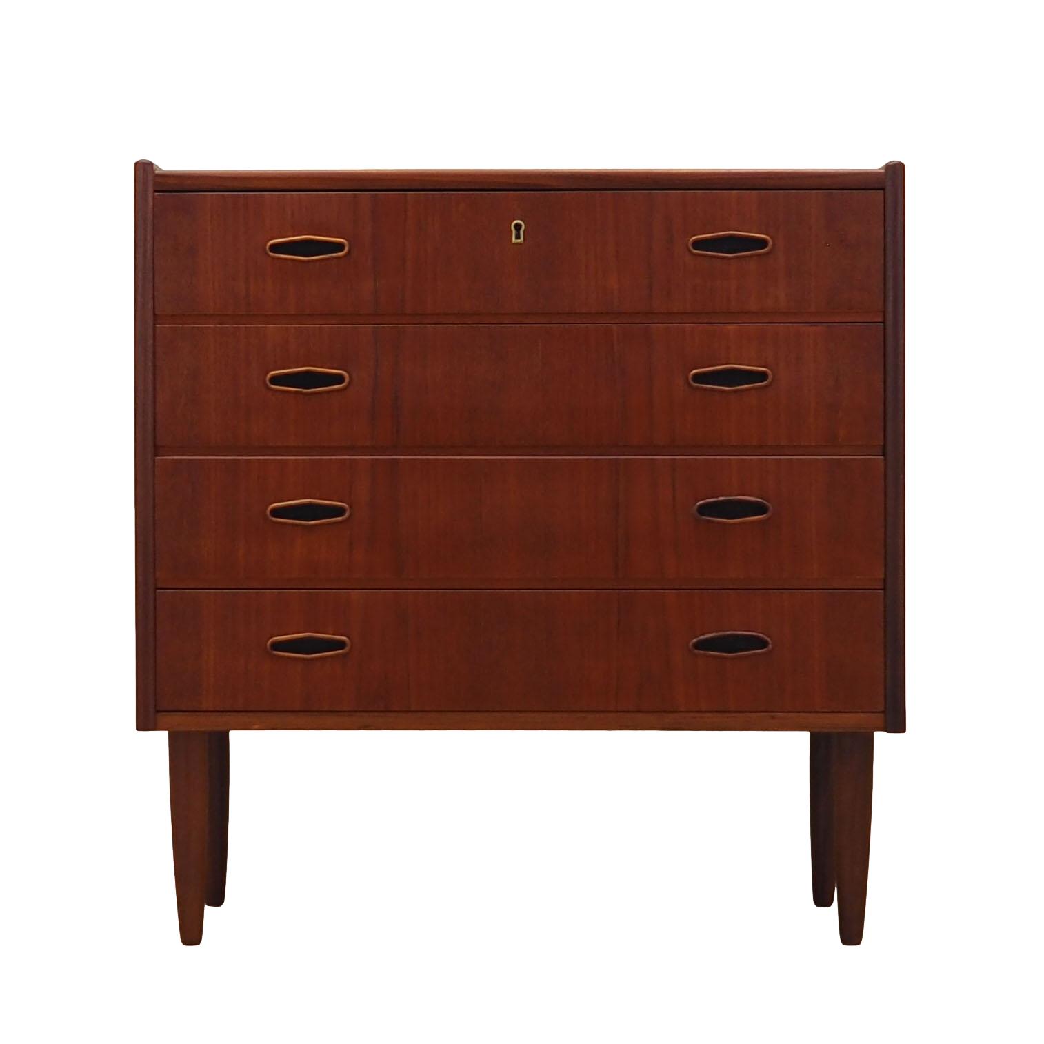 Teak chest of drawers, Danish design, 1970s, production: Denmark