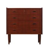 Teak chest of drawers, Danish design, 1970s, production: Denmark