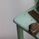 Wooden workshop stool