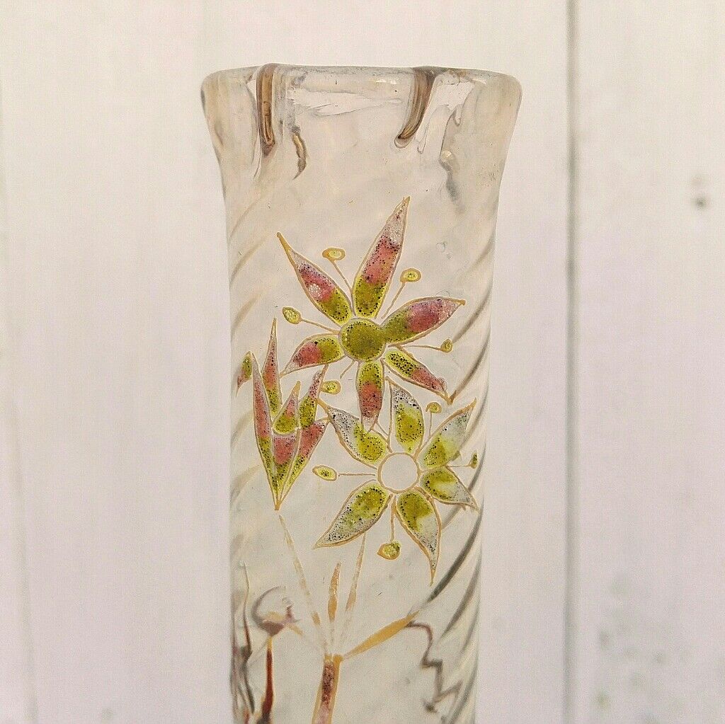 Vase Emile Gallé floral decoration Nancy Art Nouveau
