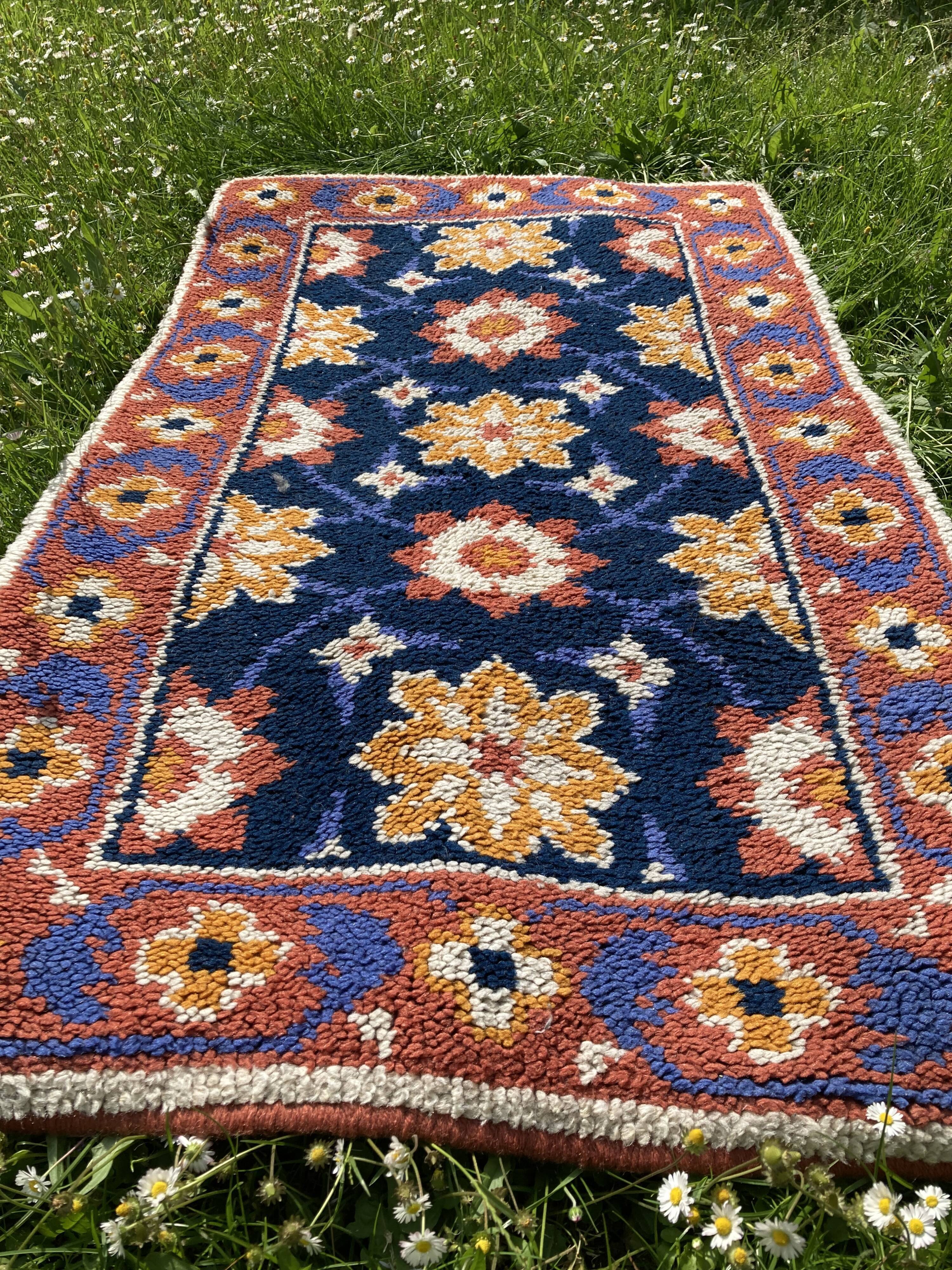 Tapis en laine coloré - 140x80cm