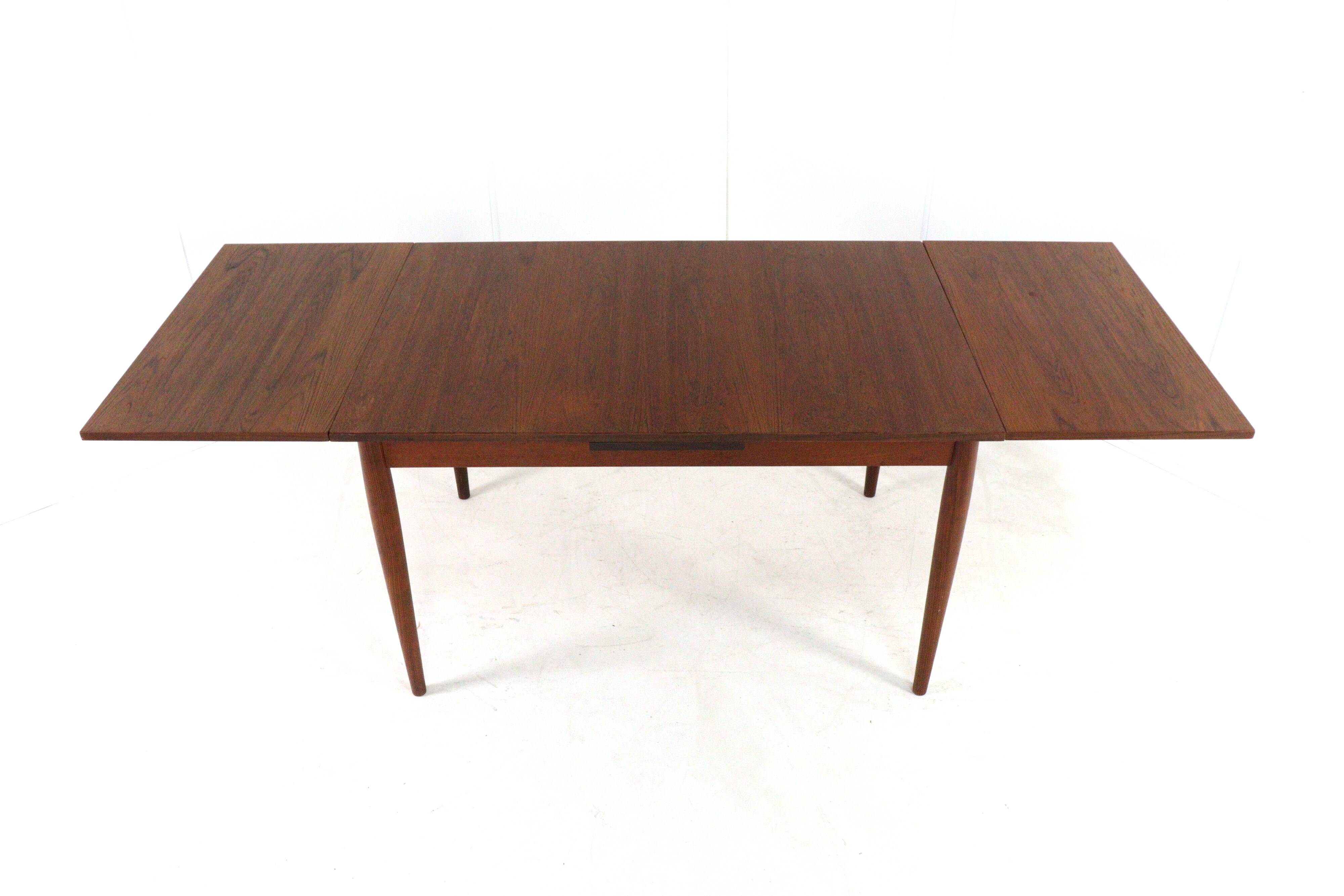 Lübke extendable rectangular dining table mid century modern