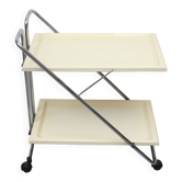 1970s trolley in chrome and plastic