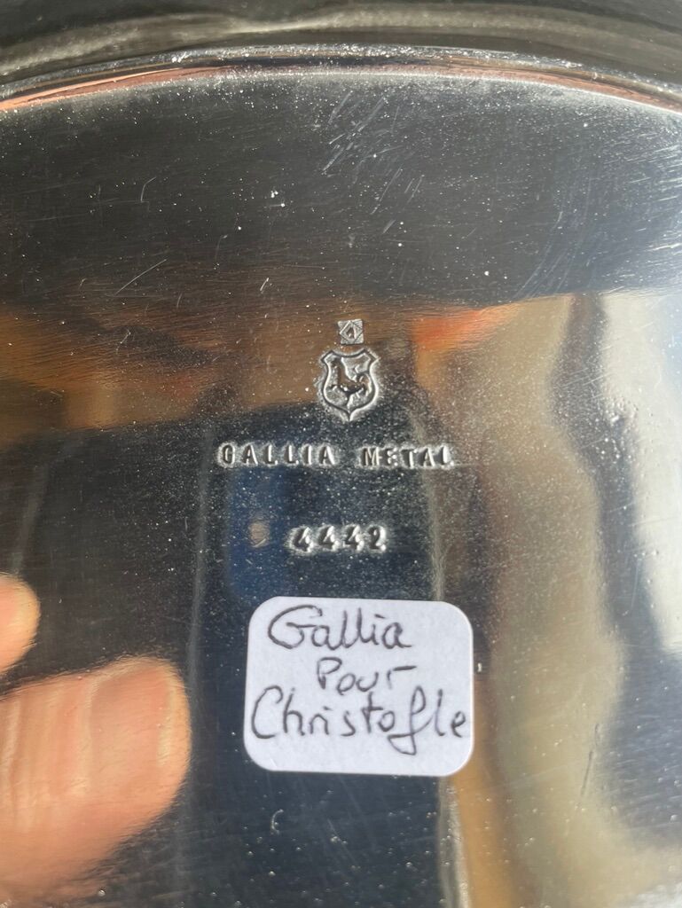 Basket with handles – Silver Metal – Alfenide, Gallia for Christofle