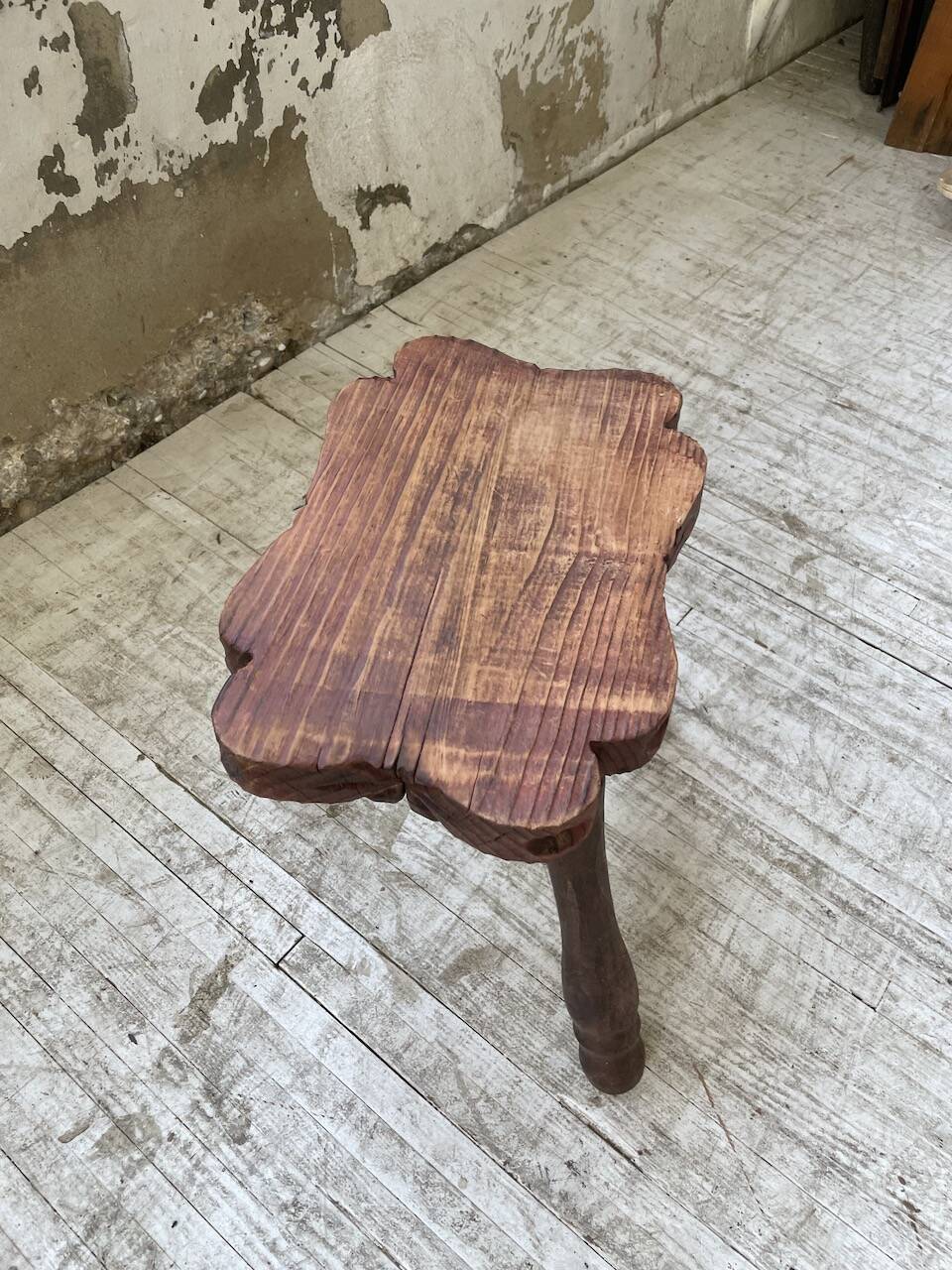 Handcrafted tripod stool