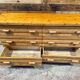 Vintage double chest of drawers in solid pine - 6 drawers - 1970s