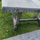 Old garden furniture in vintage stone