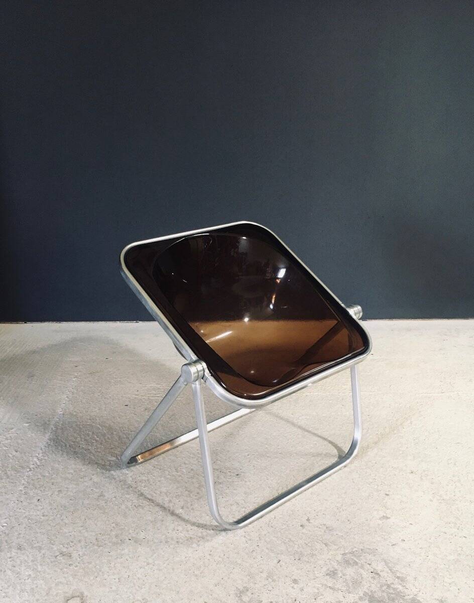 Mid-Century Modern Plona Chair by Giancarlo Piretti for Castelli, Italy, 1970s