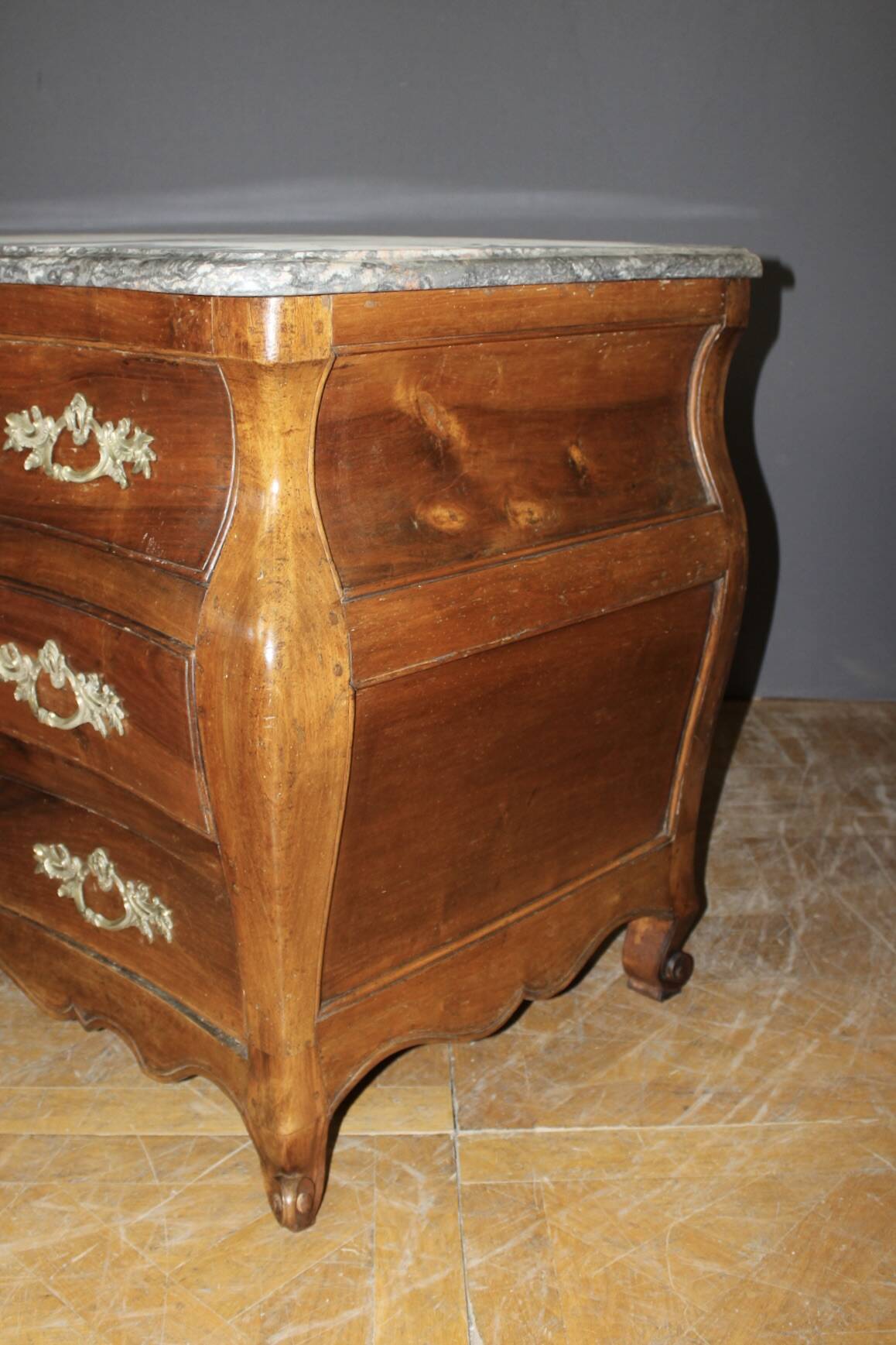 Eighteenth-century walnut tomb commode.