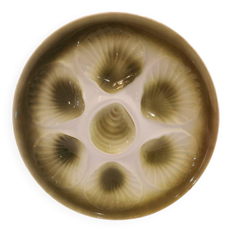 Set of 6 Moulin des Loups oyster plates