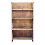 1950s raw wood bookcase