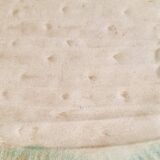 Rare and exquisite oval asparagus dish in Barbotine earthenware (majolica).