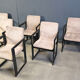Set of 6 vintage dining chairs attributed to Tobia Scarpa, 1970s