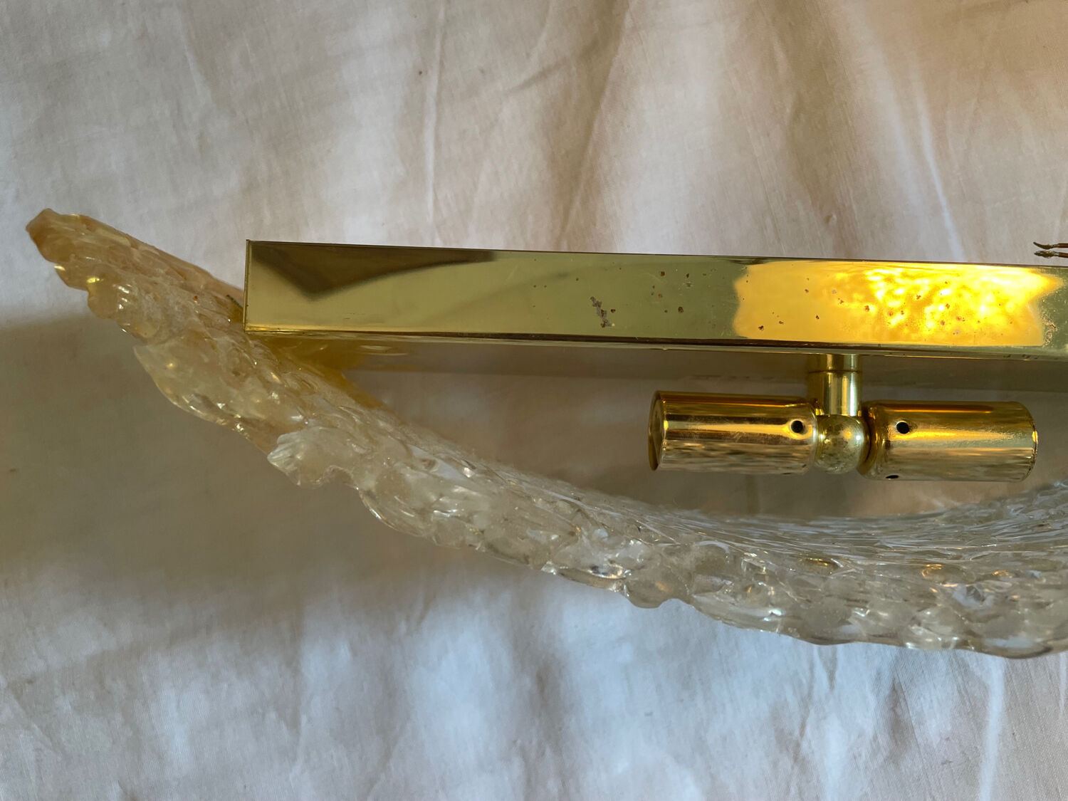 Worked glass wall lamp