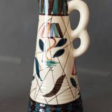 Pair of vases with handles made in Belgium 1950/1960.