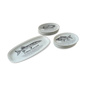 Fish service Gien 13 pieces