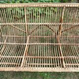 3-seater rattan bench from the 70s