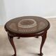 Table basse années 1940 cannage rotin colonial
