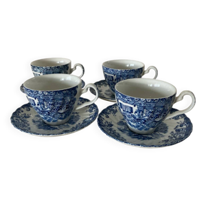 4 tasses et sous-tasses - johnson