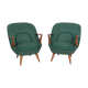 Ensemble de 2 fauteuils Modèle 345 de J. Jędrachowicz et K. Racinowski pour l'usine de meubles de Poznan, années 1950
