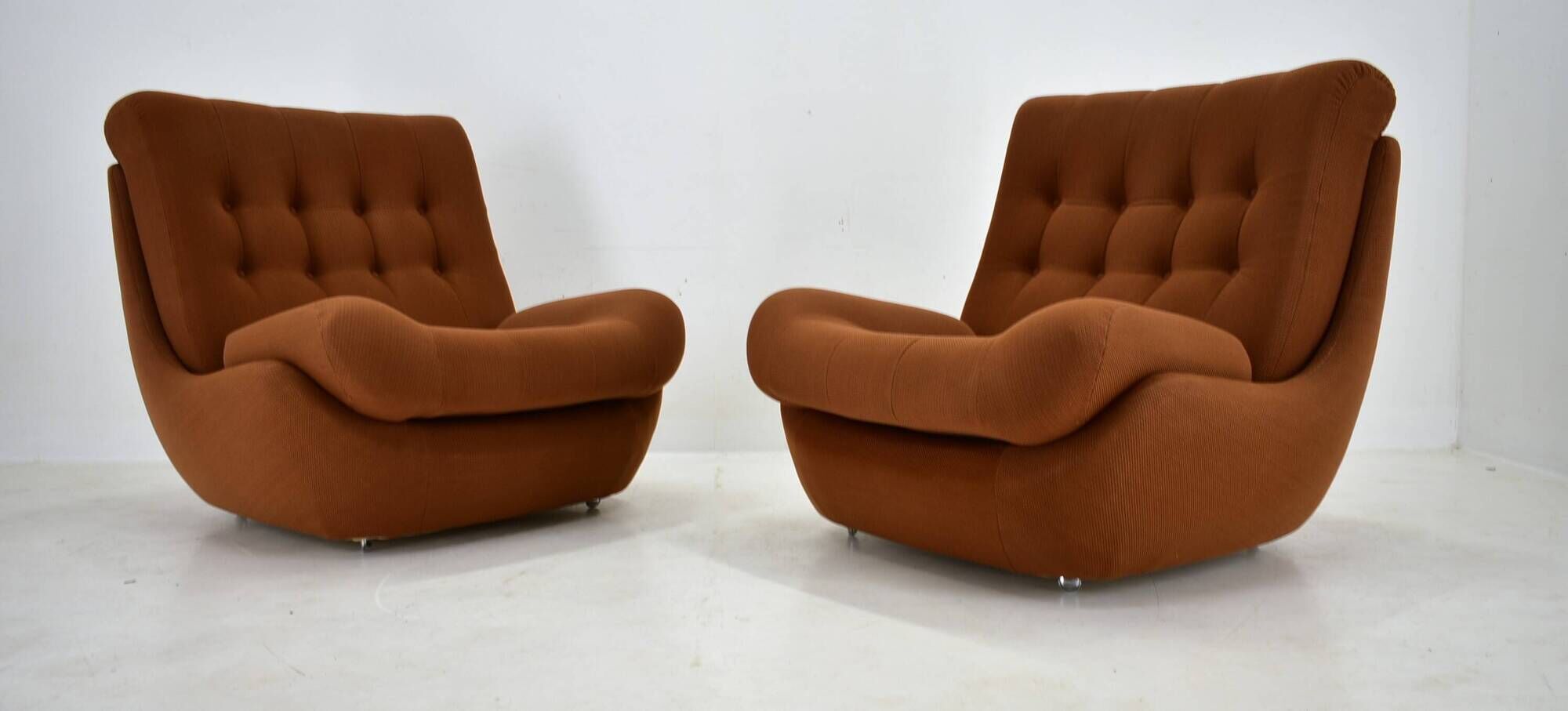 Pair of vintage mid-century Atlantis armchairs, 1960s