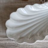 Vintage white porcelain shell dish