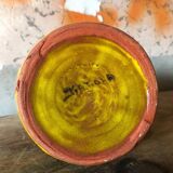 Vintage vase, glazed enameled terracotta vase, decorative vase, decoration