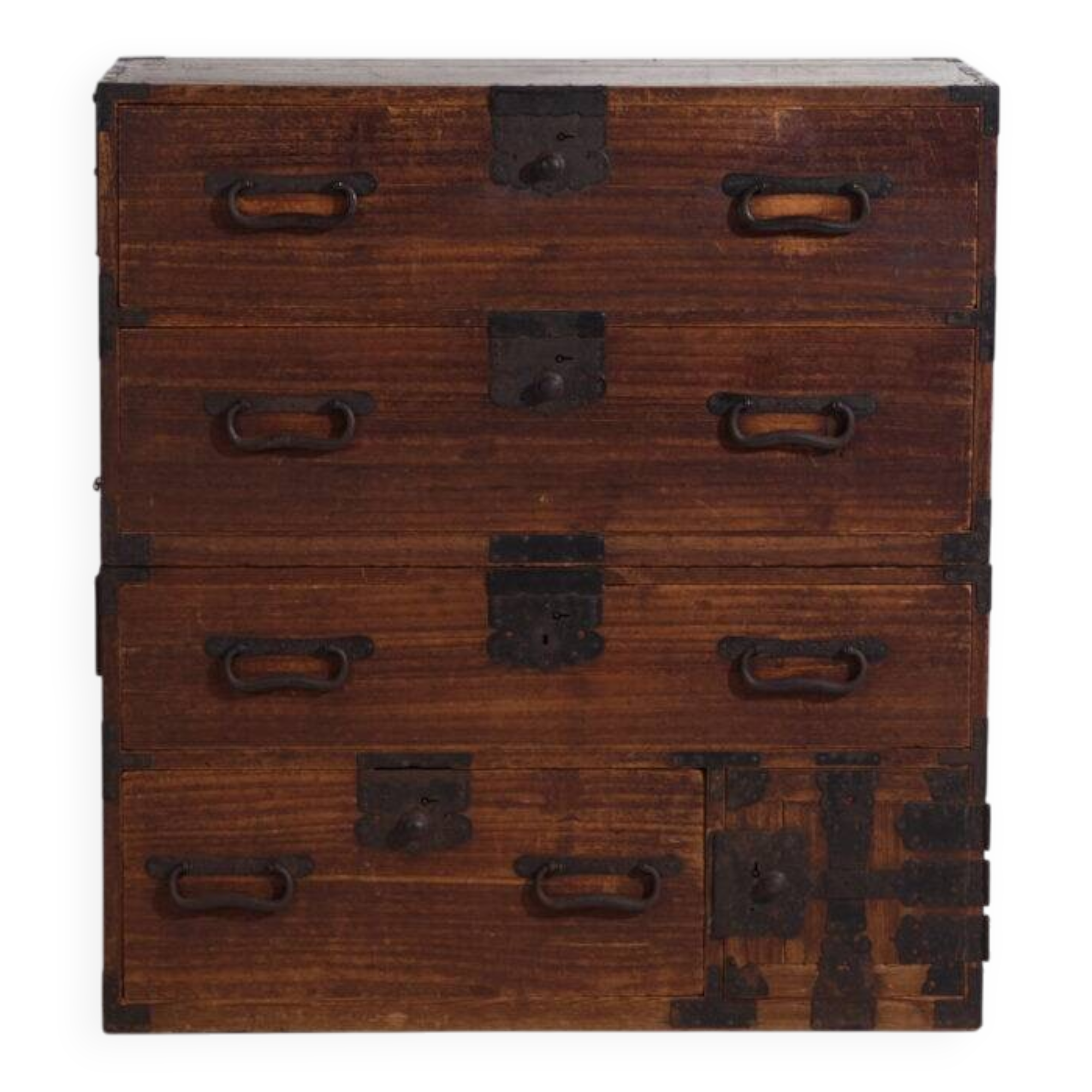 Old chest of drawers with small door – Meiji / Taishō period (c.1868-1926) #33