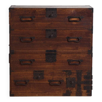 Old chest of drawers with small door – Meiji / Taishō period (c.1868-1926) #33