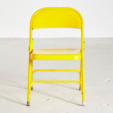 Chaise pliable jaune