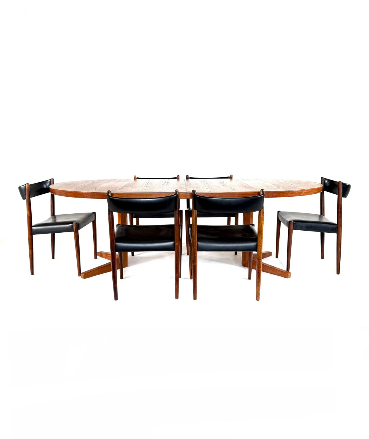 Table danoise en teck extensible vintage des années 60