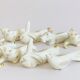 Set of 8 art deco ceramic animal knife holders