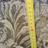 6 Louis XV style solid wood chairs with jacquard upholstery.