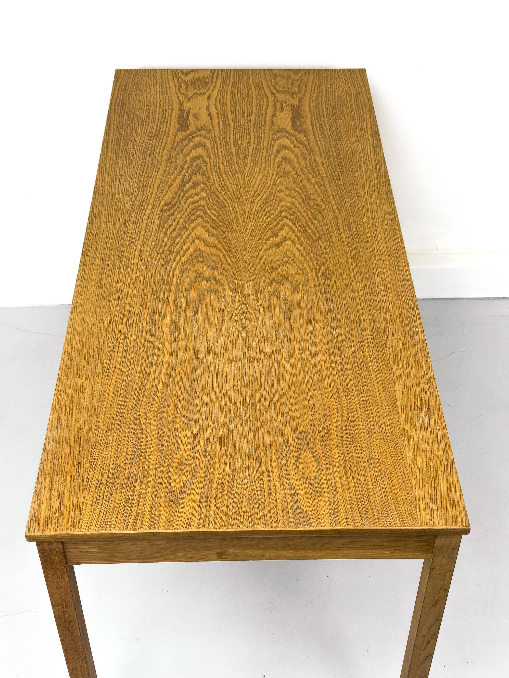 Oak Desk with Three Drawers from Domino Møbler, 1970s