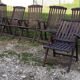 Table et chaises de jardin en teck scandinave Jutlandia disign 1980