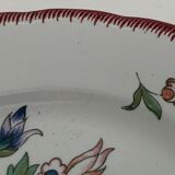 6 Sarreguemines dessert plates, cornucopia, 1928