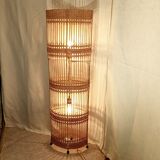 Lampe osier pièce unique