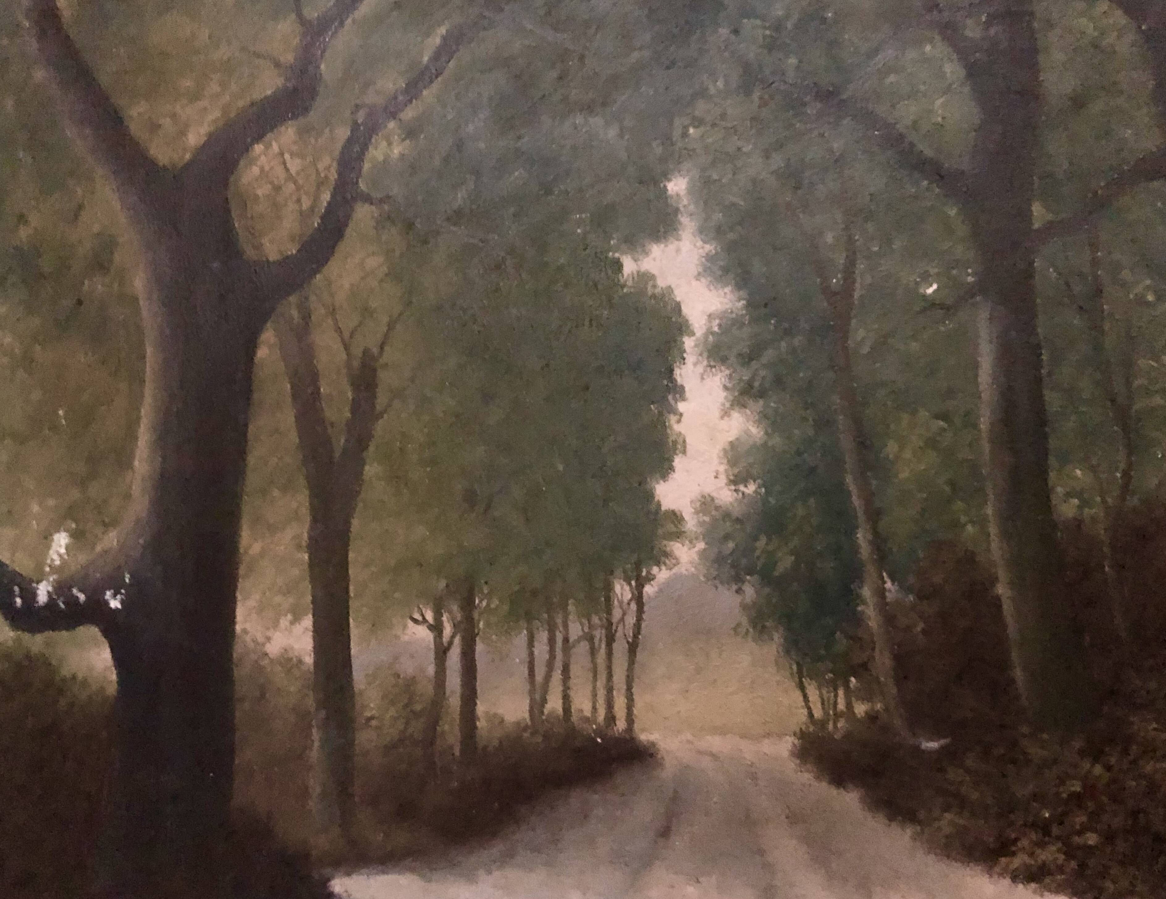 Forest landscape painting