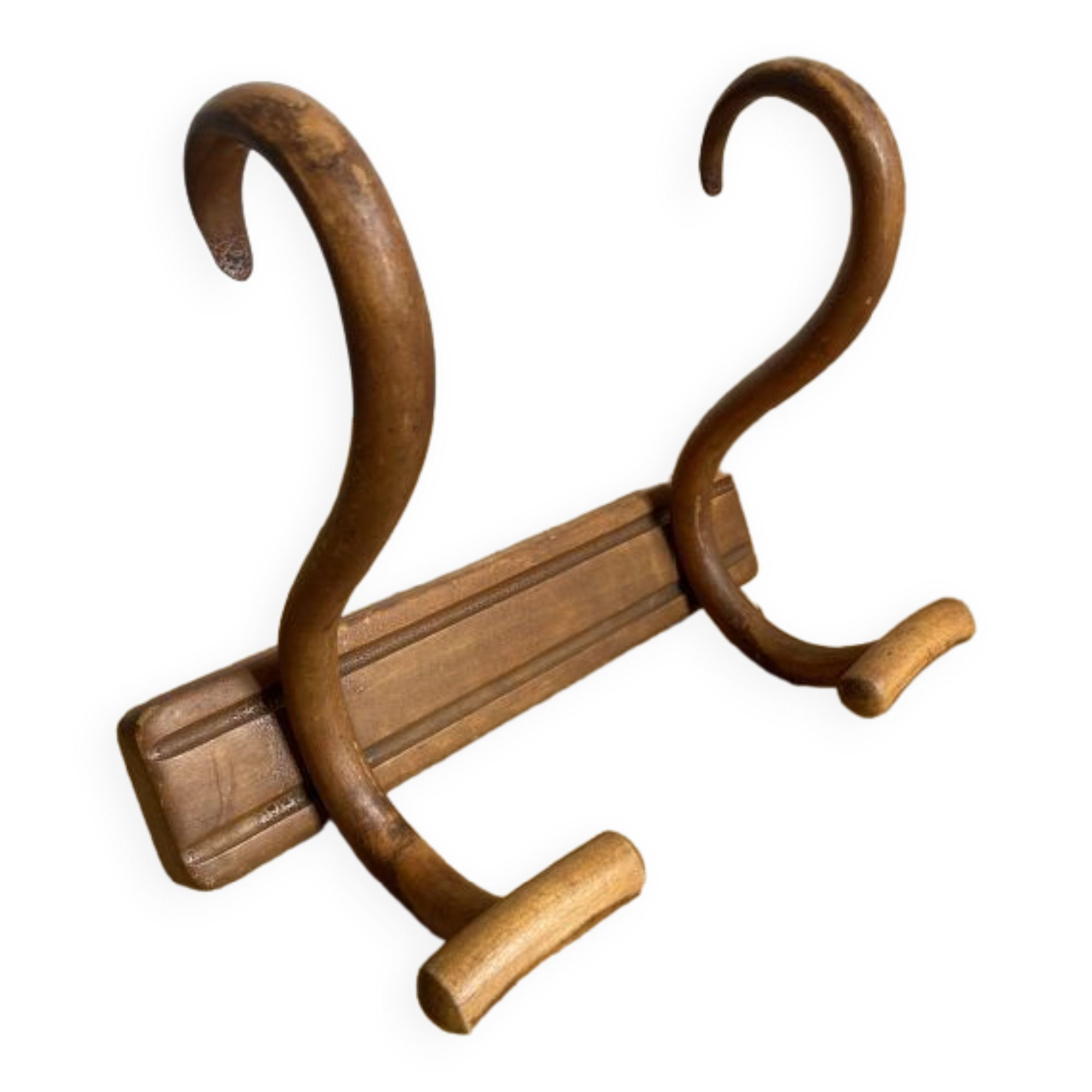 Double bistro hook in bent wood early twentieth century